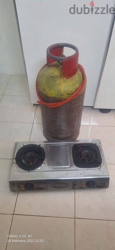 gas cylinder and stove