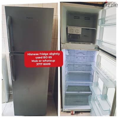 Hisnese fridge and other household items for sale with delivery