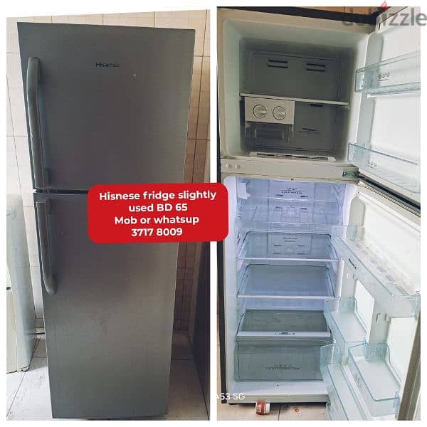 Hisnese fridge and other household items for sale with delivery 0