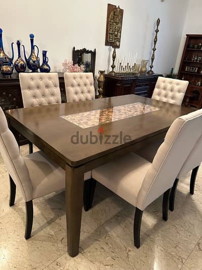 dining table with 6 chairs