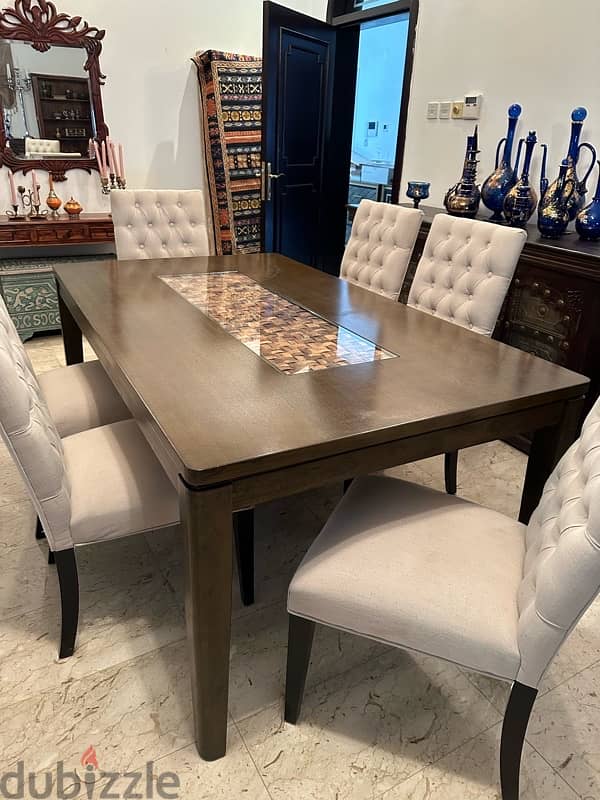 dining table with 6 chairs 2