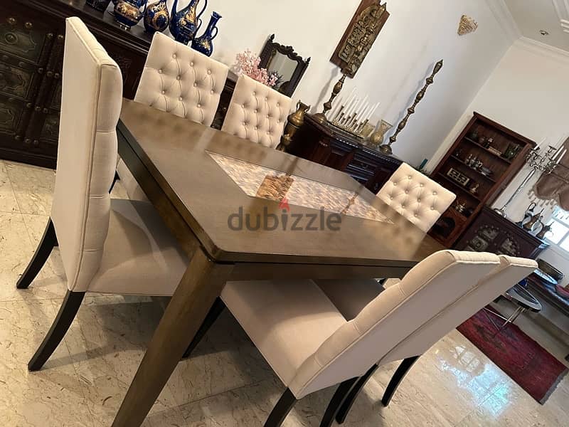 dining table with 6 chairs 6