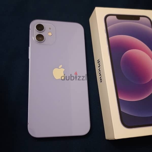 iPhone 12 - Purple - 128GB - hardly used - for sale with box 2