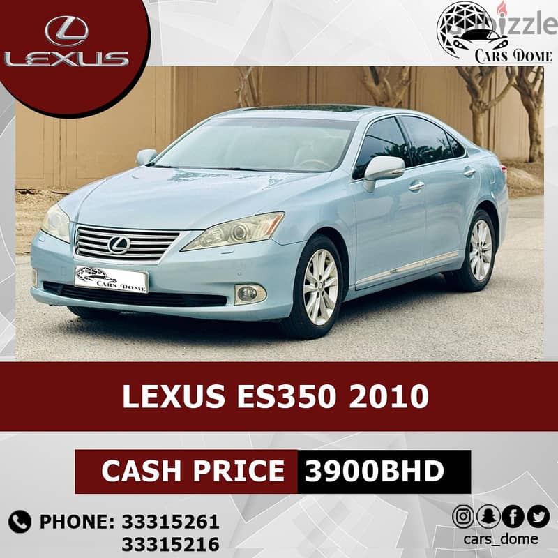 Lexus ES-Series 2010 ES350 لكزس First Owner - Full Insurance 9