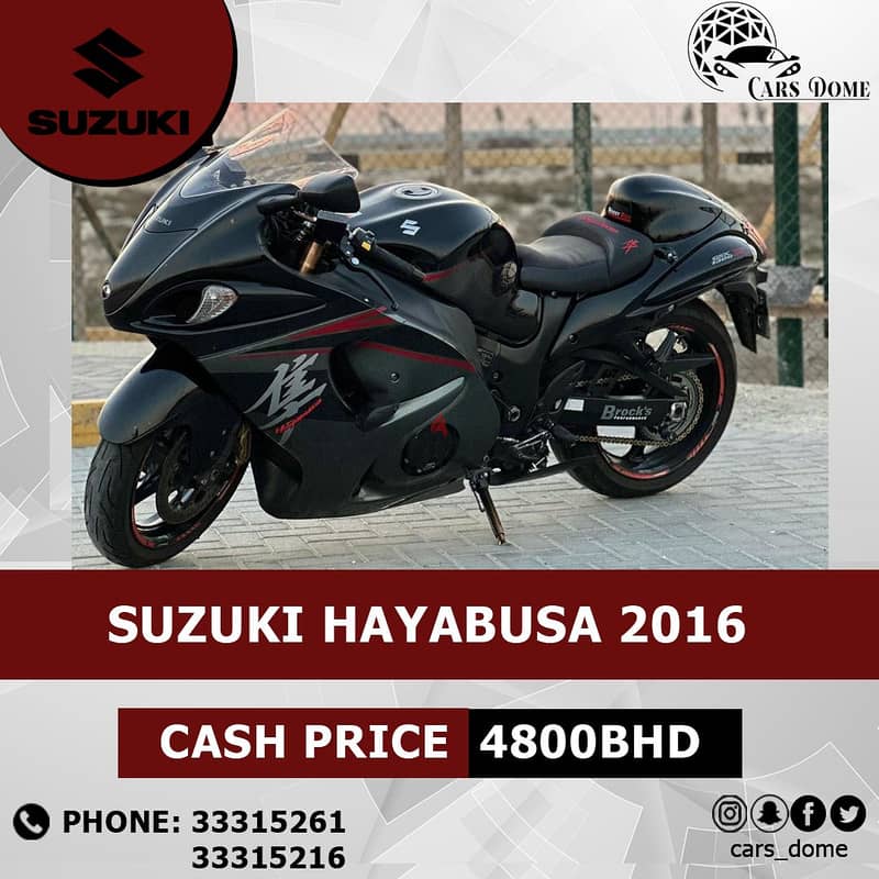 Suzuki Hayabusa 2016 Model 1300cc للبيع هيبوزا 4