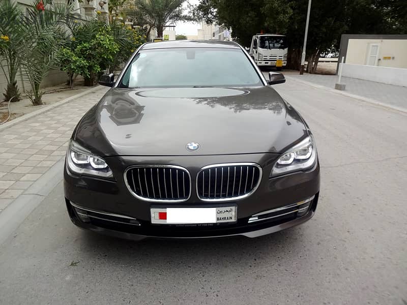 BMW 730 Li 3.0L 2014 Brown V6 Single User Well Maintained Urgent Sale 1