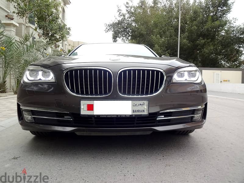 BMW 730 Li 3.0L 2014 Brown V6 Single User Well Maintained Urgent Sale 2