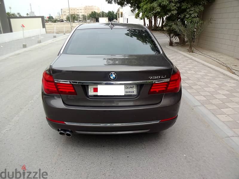 BMW 730 Li 3.0L 2014 Brown V6 Single User Well Maintained Urgent Sale 3