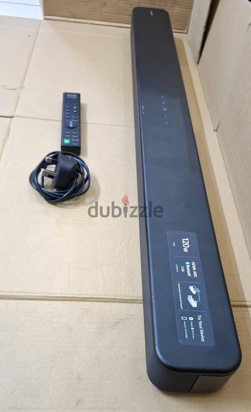 Sony 120W Bluetooth Sound Bar with Remote Input: Optical / USB / HDMI 1