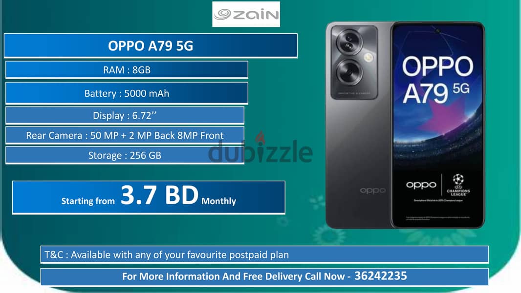 Installment  - Mobile phone on installment  with Zain SIM 1