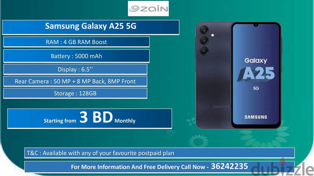 Installment  - Mobile phone on installment  with Zain SIM 2