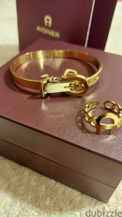 Aigner Bangle and Ring