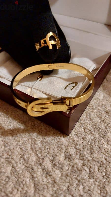 Aigner Bangle and Ring 3