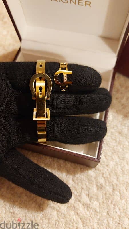 Aigner Bangle and Ring 4