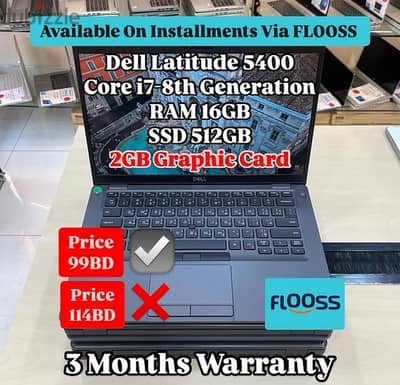 Dell Latitude 5400 Core i7-8th Generation