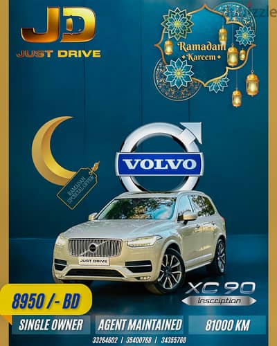 VOLVO XC90 T6 INSCRPTION FULLY AGENT-MAINTAINED , SINGLE OWNER  CAR