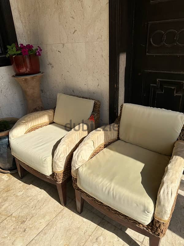 two rattan chairs 2