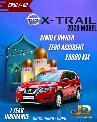 NISSAN X-TRAIL 2020 MODEL SINGLE OWNER AND ZERO ACCIDENT LOW  MILEAGE