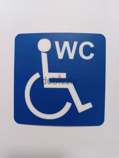 Toilet Door Sign Sticker