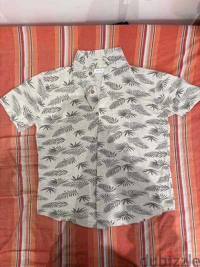 Tropical Print button up shirt