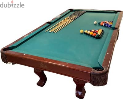 Luxury Solid Wood and Leather Pool Table