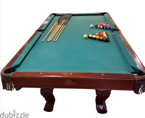 Luxury Solid Wood and Leather Pool Table 2