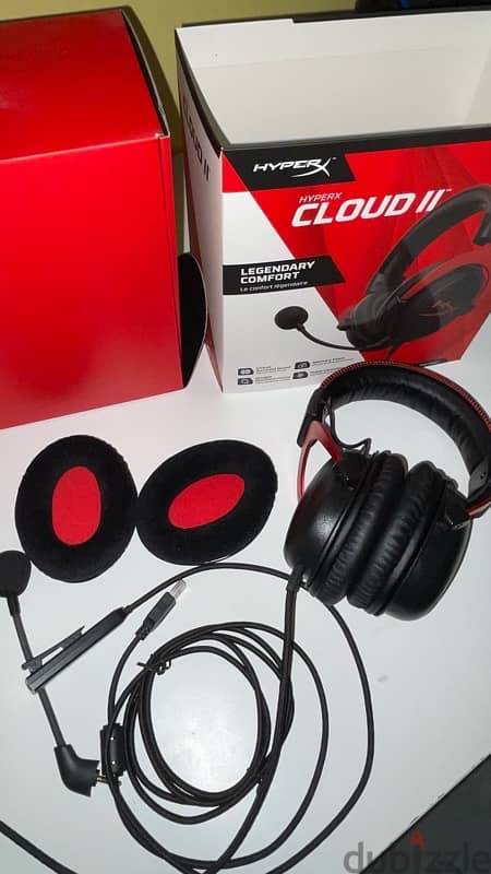 سماعة هايبر أكس كلاود 2 شبه جديد - hyperx cloud 2 1