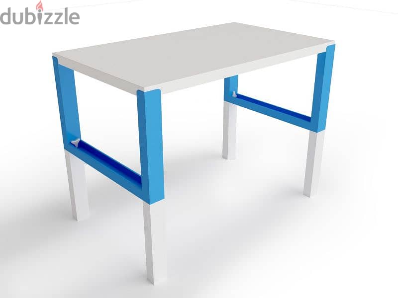 Blue IKEA PAHL table 1