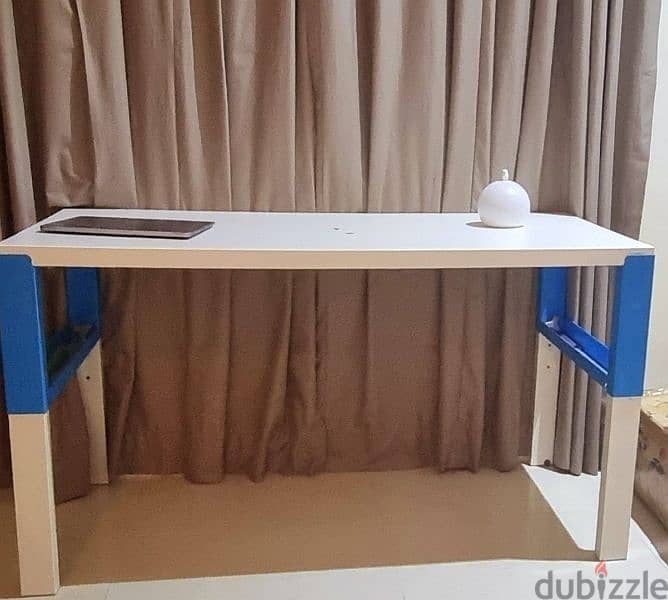 Blue IKEA PAHL table 3