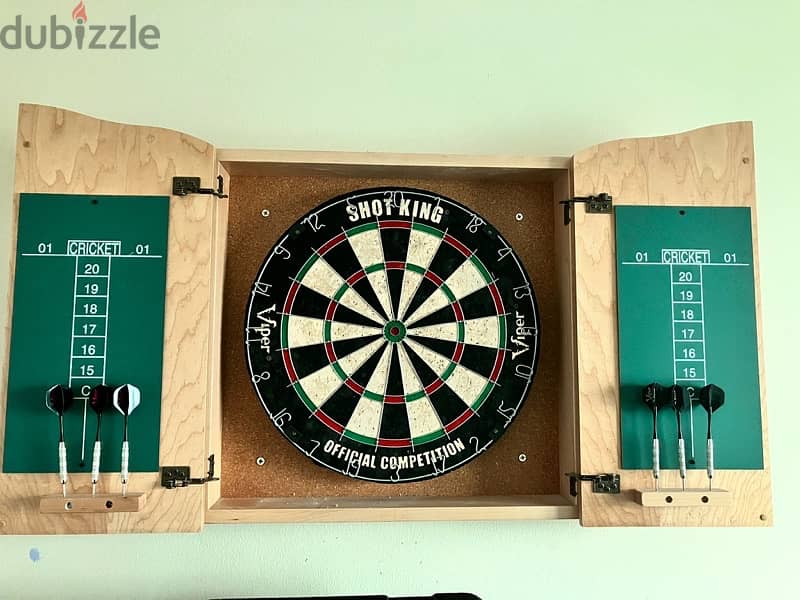 Dart Board with cabinet 1