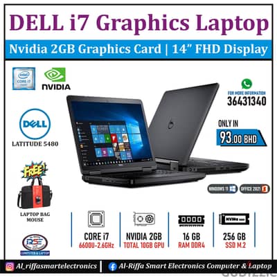 DELL Core i7 Graphics Laptop (Same New) 16GB RAM NVidia 2GB Graphics