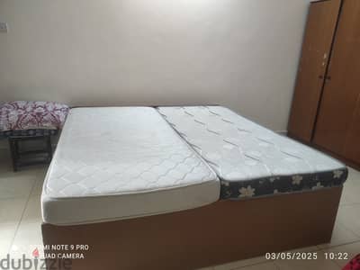 king size bed with 2 beds