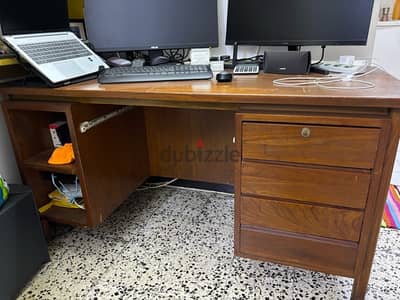 Wooden Table for Sale (very strong) with Drawers