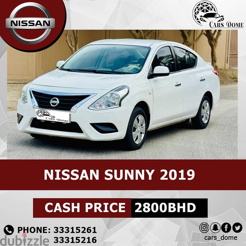 Nissan Sunny 2019 Single Owner نيسان صني 7