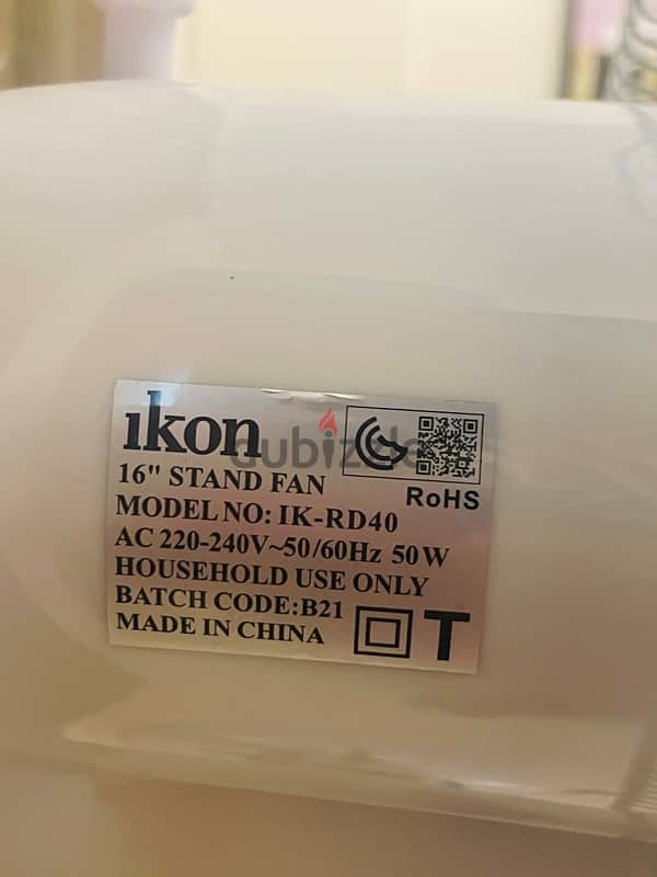 Ikon stand fan for sale 1