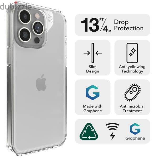 Zagg Crystal Case For iPhone 15 Pro Max. 2