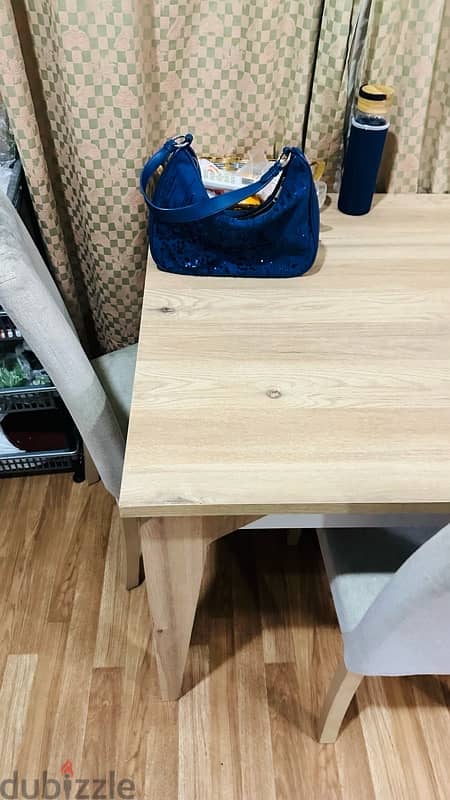 Wood table with 6 chairs 5