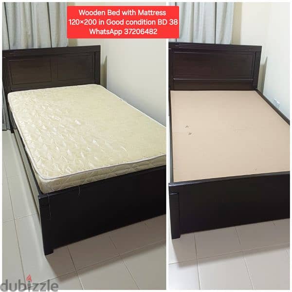 Single wooden Bed frame and other items for sale 13