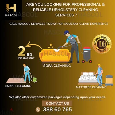 Deep Cleaning Of Sofa/Mattress/Carpet/Curtainsالتنظيف العميق للمفروشات