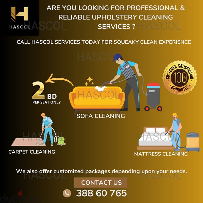 Deep Cleaning Of Sofa/Mattress/Carpet/Curtainsالتنظيف العميق للمفروشات 0