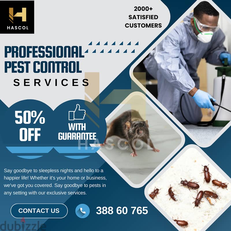 Professional Pest Control Services Special 50% Off With Guarantee 0