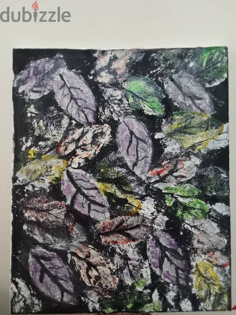 Abstract leaf painting 2