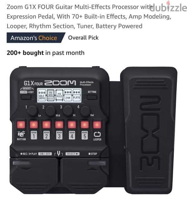 Zoom G1X Four Guitar Multi Effect 0