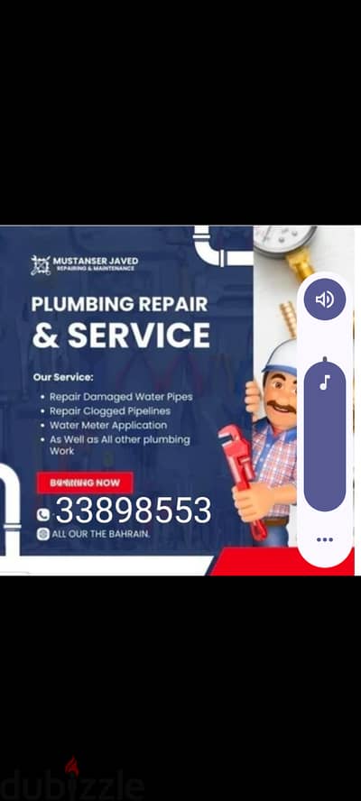 Plumbing services all types fast service