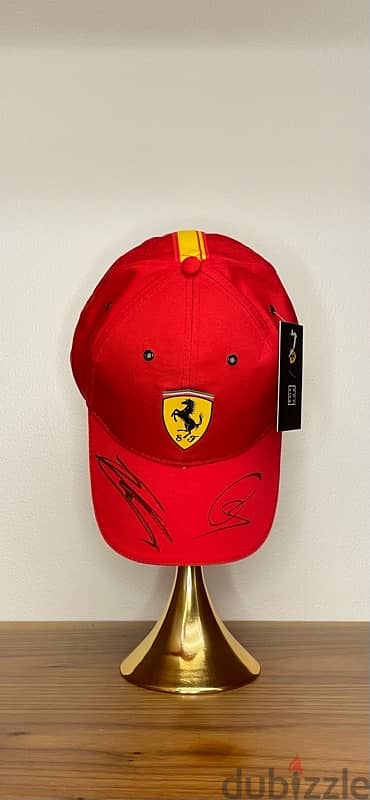 FERRARI HYPERCAR TEAM CAP signed by Lewis Hamilton and Charles Leclerc