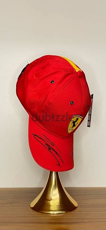 FERRARI HYPERCAR TEAM CAP signed by Lewis Hamilton and Charles Leclerc 4