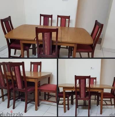 table with 5 chairs.