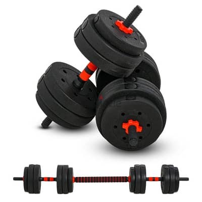 flexible dumbbells and bar