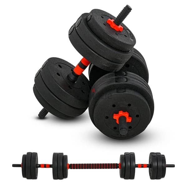 flexible dumbbells and bar 0