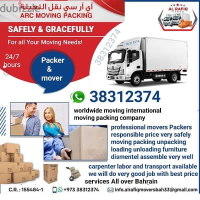 Packers movers Bahrain 38312374 Whatsapp